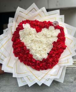 Grand Heart-Shaped Love Bouquet (Nikha)