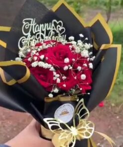 Classic Red Real Roses Bouquet